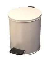 Урна с педалью 15 л (белая)